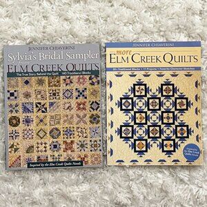 Lot of 2 Elm Creek Quilt Quilting Books by Jennifer Chiaverini Like New Bridal